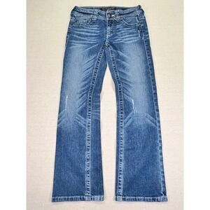 AFFLICTION Women's‎ 24 Jeans KYLIE Stretch Denim Boyfriend Fit Faded Distressed